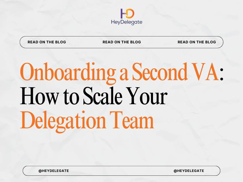 Onboarding a Second VA Onboarding a Second VA