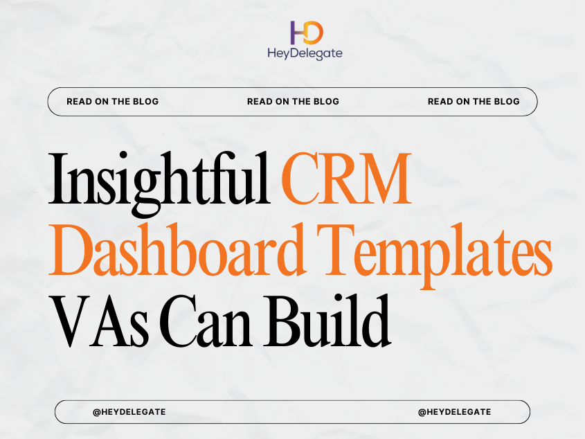 Insightful CRM Dashboard Templates VAs Can Build Insightful CRM Dashboard Templates VAs Can Build