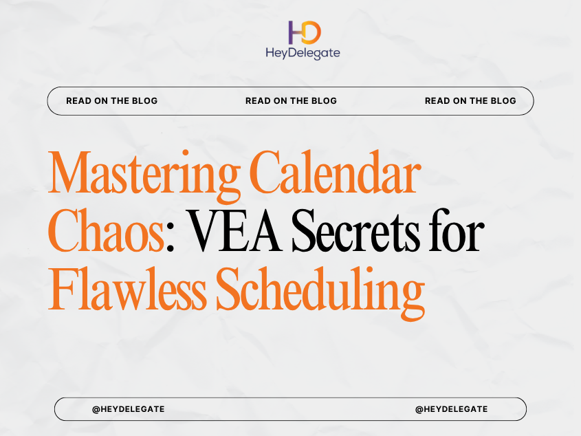Mastering Calendar Chaos: VEA Secrets for Flawless Scheduling
