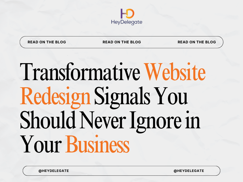 Transformative Website Redesign Signals You Should Never Ignore in Your Business