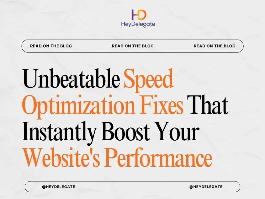Unbeatable Speed Optimization Fixes That Instantly Boost Your Website's Performance